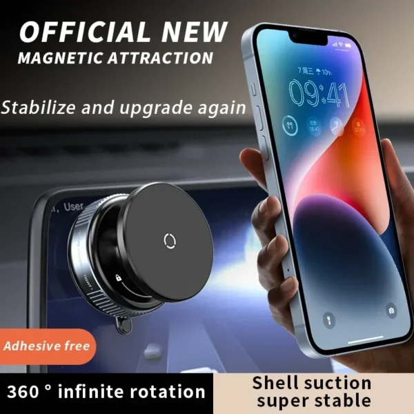 360 Rotation Mobile Phone Holder Bracket Intelligent Car Mount Mobile Phone Holder Vacuum Adsorption Suction Universal