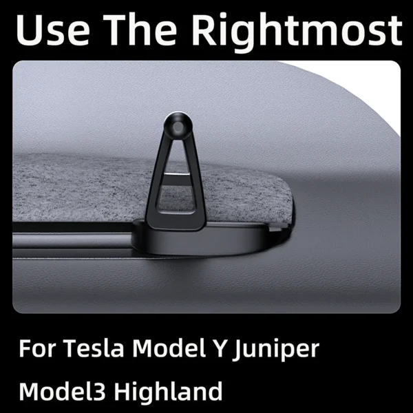 TEEQ Car Phone Holder For Tesla Model Y Juniper/Model3 Highland Adjustable Mechanical Clamp Mount Support Magnetic Phone Holder