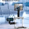 Eary Airplane Travel Essentials Phone Holder Universal Handsfree Phone Mount Stand for Flying Desk with 360°Rotation Pocket Size